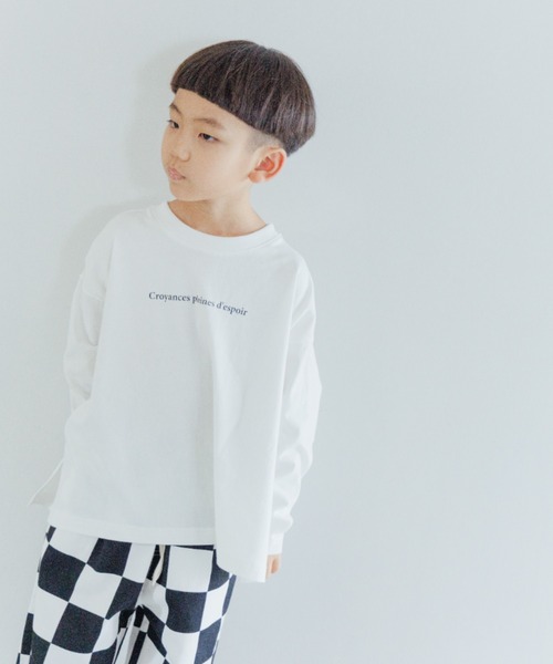 LOWRYS FARM（ローリーズファーム）の「プリントＴシャツ　295997（Tシャツ/カットソー・キッズ・アイボリー/オフホワイト/グレー/パープル・110cm/120cm/130cm/140cm/150cm）」の16枚目の写真