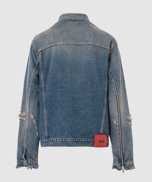 424(フォートゥーフォー)の「GIUBBINO UOMO/DENIM LIGHTWEIGHT JACKET(デニムジャケット・メンズ・ブルー・M/L)」の2枚目の写真