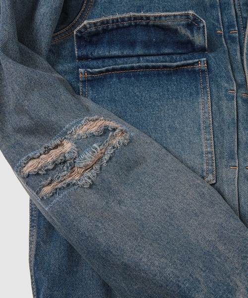 424(フォートゥーフォー)の「GIUBBINO UOMO/DENIM LIGHTWEIGHT JACKET(デニムジャケット・メンズ・ブルー・M/L)」の4枚目の写真