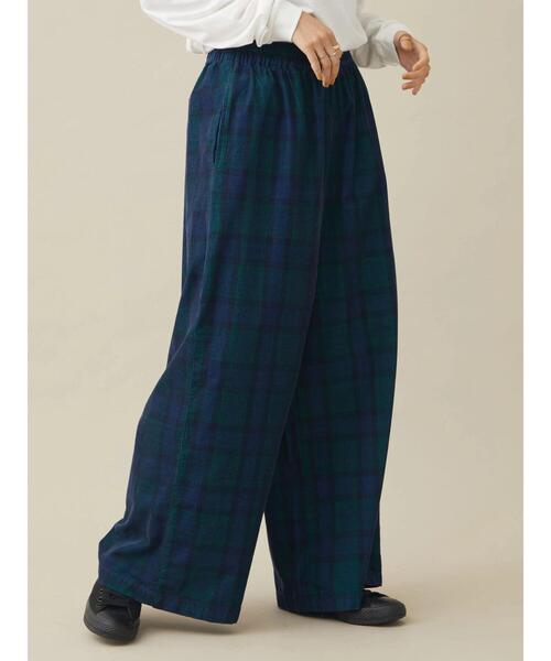 CRAFT STANDARD BOUTIQUE(クラフトスタンダードブティック)の「コーデュロイワイドイージーパンツ *(その他パンツ・レディース・ブルー系その他/グレー系その他3/ホワイト系その他7・L/M)」の4枚目の写真