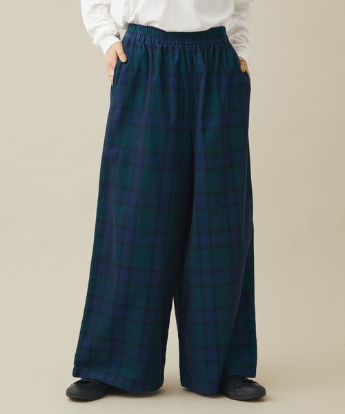 CRAFT STANDARD BOUTIQUE(クラフトスタンダードブティック)の「コーデュロイワイドイージーパンツ *(その他パンツ・レディース・ブルー系その他/グレー系その他3/ホワイト系その他7・L/M)」の1枚目の写真