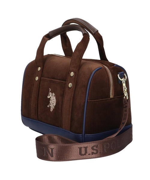 U.S. POLO ASSN.(ユーエスポロアッスン)の「【U.S. POLO ASSN.】 ユーエスポロアッスン コーデュロイ ミニボストンバッグ USPA-2633(ボストンバッグ・レディース・カーキ/ブラック/ベージュ/ネイビー/ブラウン/ピンク/ホワイト・FREE)」の18枚目の写真