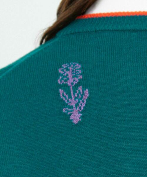 FRAPBOIS（フラボア）の「ドードーニット（ニット/セーター・レディース・ターコイズブルー/グレー・1/2）」の9枚目の写真