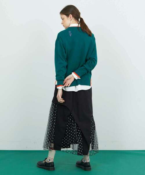 FRAPBOIS（フラボア）の「ドードーニット（ニット/セーター・レディース・ターコイズブルー/グレー・1/2）」の19枚目の写真