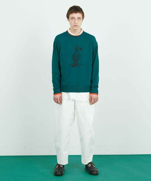 FRAPBOIS（フラボア）の「ドードーニット（ニット/セーター・レディース・ターコイズブルー/グレー・1/2）」の21枚目の写真