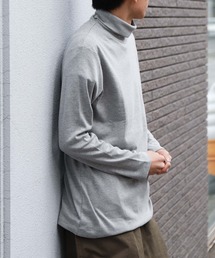 ピーチスムース 無地 タートルネック ロンT / 長袖 Tシャツ