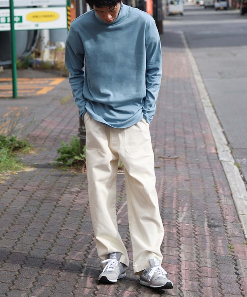 ZIP FIVE(ジップファイブ)の「ピーチスムース 無地 タートルネック ロンT / 長袖 Tシャツ(Tシャツ/カットソー・メンズ・ホワイト/ブラック/ブルーグレー/杢グレー/ワイン/チャコール・MEDIUM/LARGE/X-LARGE)」の15枚目の写真