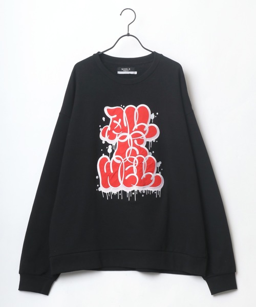 Lazar(ラザル)の「Graffiti Logo オーバーサイズ グラフィティ タギングロゴ ワッペン刺繍 スウェット レディース メンズ トレーナー(スウェット・メンズ・ホワイト/ブラック/イエロー/グリーン/ホワイト系その他/ブラック系その他・M/L)」の16枚目の写真