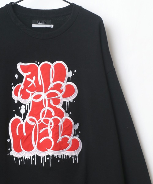 Lazar(ラザル)の「Graffiti Logo オーバーサイズ グラフィティ タギングロゴ ワッペン刺繍 スウェット レディース メンズ トレーナー(スウェット・メンズ・ホワイト/ブラック/イエロー/グリーン/ホワイト系その他/ブラック系その他・M/L)」の10枚目の写真