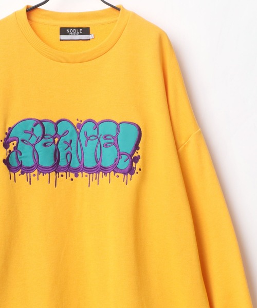 Lazar(ラザル)の「Graffiti Logo オーバーサイズ グラフィティ タギングロゴ ワッペン刺繍 スウェット レディース メンズ トレーナー(スウェット・メンズ・ホワイト/ブラック/イエロー/グリーン/ホワイト系その他/ブラック系その他・M/L)」の12枚目の写真
