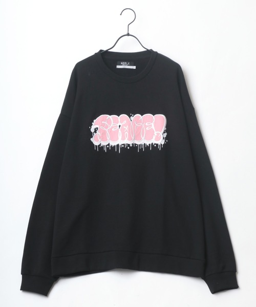 Lazar(ラザル)の「Graffiti Logo オーバーサイズ グラフィティ タギングロゴ ワッペン刺繍 スウェット レディース メンズ トレーナー(スウェット・メンズ・ホワイト/ブラック/イエロー/グリーン/ホワイト系その他/ブラック系その他・M/L)」の15枚目の写真