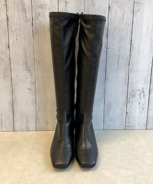 Noubel Voug Relax（ヌーベルヴォーグリラックス）の「ストレッチロングブーツ（ブーツ・レディース・ブラック/ブラック系その他・S/M/L/LL/3L）」の5枚目の写真