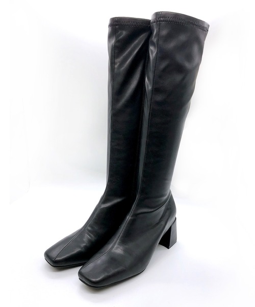 Noubel Voug Relax（ヌーベルヴォーグリラックス）の「ストレッチロングブーツ（ブーツ・レディース・ブラック/ブラック系その他・S/M/L/LL/3L）」の9枚目の写真