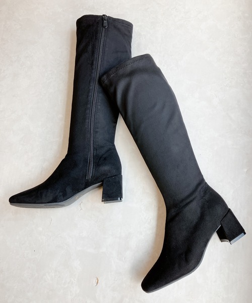 Noubel Voug Relax（ヌーベルヴォーグリラックス）の「ストレッチロングブーツ（ブーツ・レディース・ブラック/ブラック系その他・S/M/L/LL/3L）」の15枚目の写真