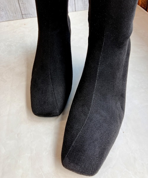Noubel Voug Relax（ヌーベルヴォーグリラックス）の「ストレッチロングブーツ（ブーツ・レディース・ブラック/ブラック系その他・S/M/L/LL/3L）」の16枚目の写真