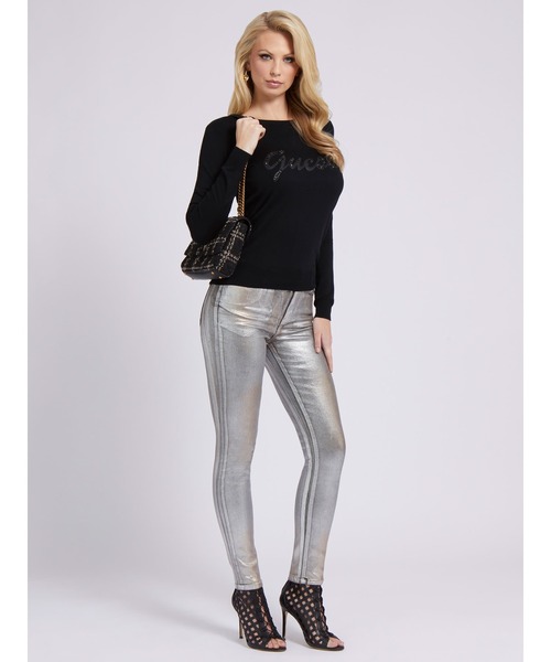 Guess（ゲス）の「Liliane Sweater（ニット/セーター・レディース・ブラック・SMALL/MEDIUM/X-SMALL/LARGE）」の4枚目の写真