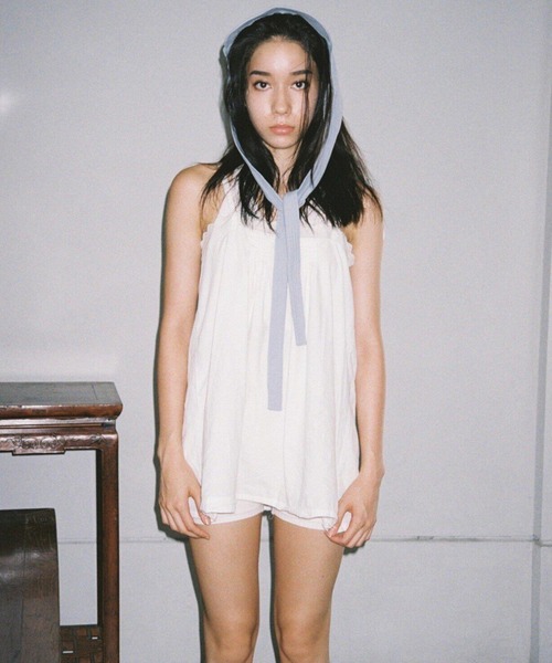 papier（パピエ）の「papier/パピエ/Cotton mini OP（ワンピース・レディース・ブラック/ホワイト/イエロー・FREE）」の2枚目の写真