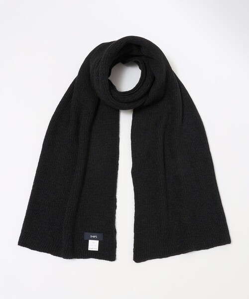 SHIPS(シップス)の「*SHIPS:〈ウォッシャブル〉Clacarbo(R) ビッグ ニット マフラー(マフラー・メンズ・ブラック/ネイビー/オリーブ・ONE SIZE)」の12枚目の写真