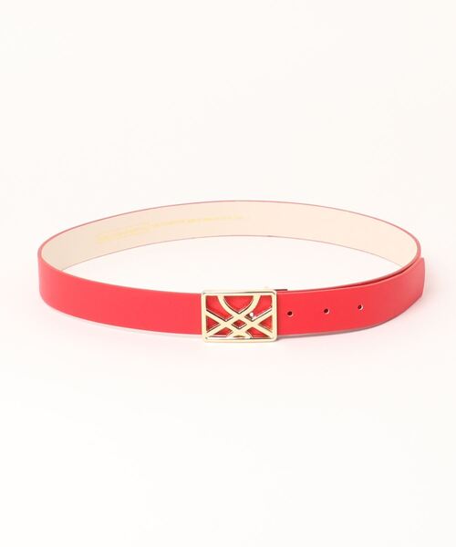 BENETTON (UNITED COLORS OF BENETTON)（ベネトンユナイテッドカラーズオブベネトン）の「フェイクレザーループロゴバックルベルト（ベルト・レディース・ブラック/ベージュ/レッド/ブルー・SMALL/MEDIUM/LARGE）」の12枚目の写真