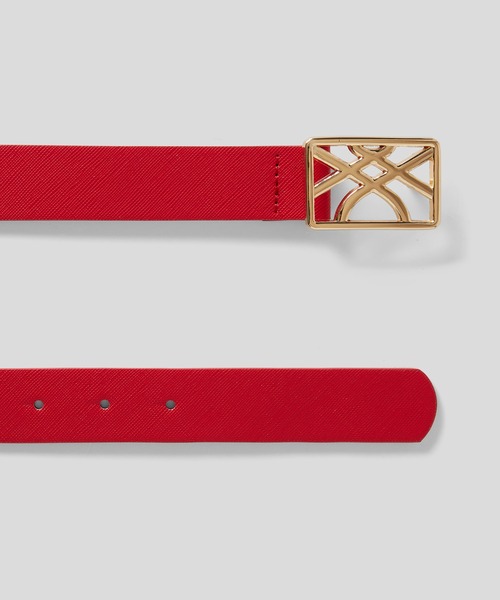 BENETTON (UNITED COLORS OF BENETTON)（ベネトンユナイテッドカラーズオブベネトン）の「フェイクレザーループロゴバックルベルト（ベルト・レディース・ブラック/ベージュ/レッド/ブルー・SMALL/MEDIUM/LARGE）」の8枚目の写真