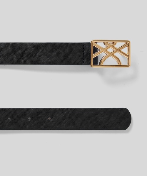 BENETTON (UNITED COLORS OF BENETTON)（ベネトンユナイテッドカラーズオブベネトン）の「フェイクレザーループロゴバックルベルト（ベルト・レディース・ブラック/ベージュ/レッド/ブルー・SMALL/MEDIUM/LARGE）」の6枚目の写真