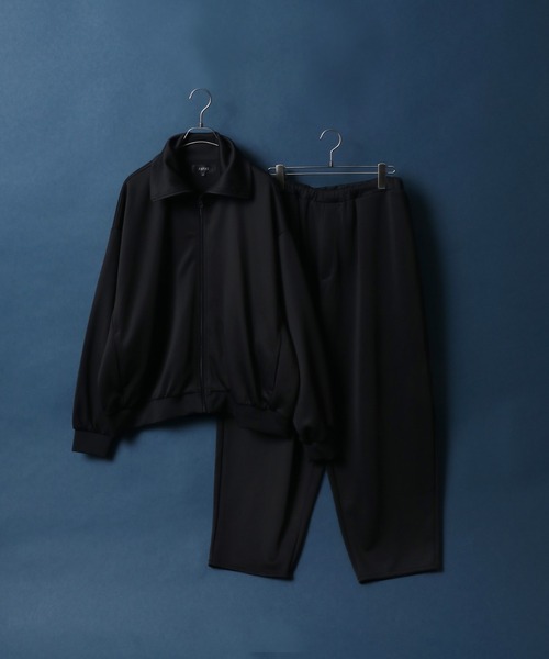 ANPAS（アンパス）の「Wide Silhouette Volume High Neck Track Jacket/別注 ワイドシルエット ボリュームハイネック トラックジャケット ジャージ セットアップ対応（ジャージ・メンズ・ブラック・LL/M/L）」の20枚目の写真