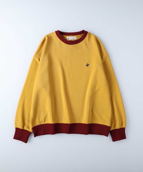 BEVERLY HILLS POLO CLUB（ビバリーヒルズポロクラブ）の「【BEVERLY HILLS POLO CLUB】配色スウェット（スウェット・レディース・オフホワイト/イエロー/ダークグレー・M/L）」の5枚目の写真