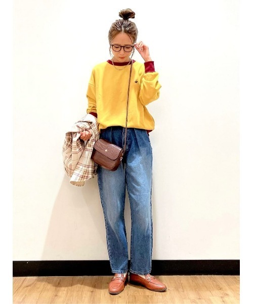 BEVERLY HILLS POLO CLUB（ビバリーヒルズポロクラブ）の「【BEVERLY HILLS POLO CLUB】配色スウェット（スウェット・レディース・オフホワイト/イエロー/ダークグレー・M/L）」の13枚目の写真