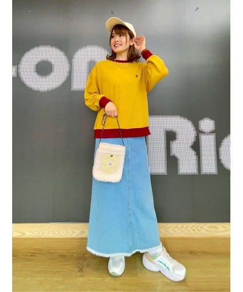 BEVERLY HILLS POLO CLUB（ビバリーヒルズポロクラブ）の「【BEVERLY HILLS POLO CLUB】配色スウェット（スウェット・レディース・オフホワイト/イエロー/ダークグレー・M/L）」の14枚目の写真