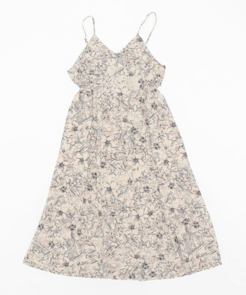 flower（フラワー）の「ニュアンスフラワーワンピース2（ワンピース・レディース・アイボリー/ブラウン・FREE）」の3枚目の写真