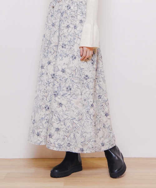 flower（フラワー）の「ニュアンスフラワーワンピース2（ワンピース・レディース・アイボリー/ブラウン・FREE）」の11枚目の写真