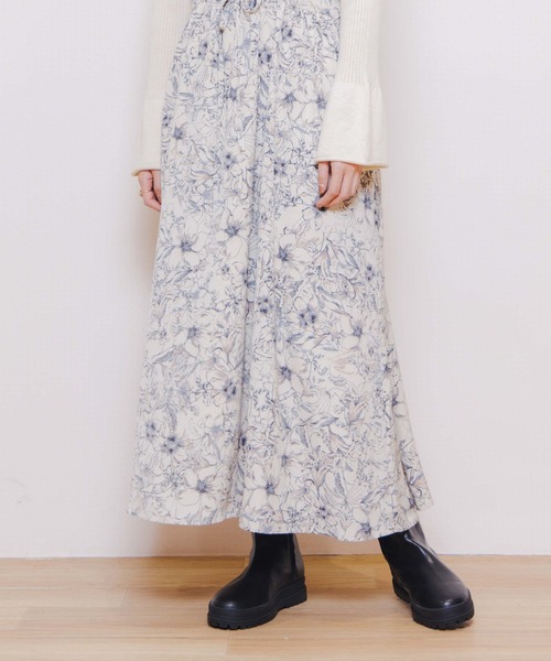 flower（フラワー）の「ニュアンスフラワーワンピース2（ワンピース・レディース・アイボリー/ブラウン・FREE）」の13枚目の写真