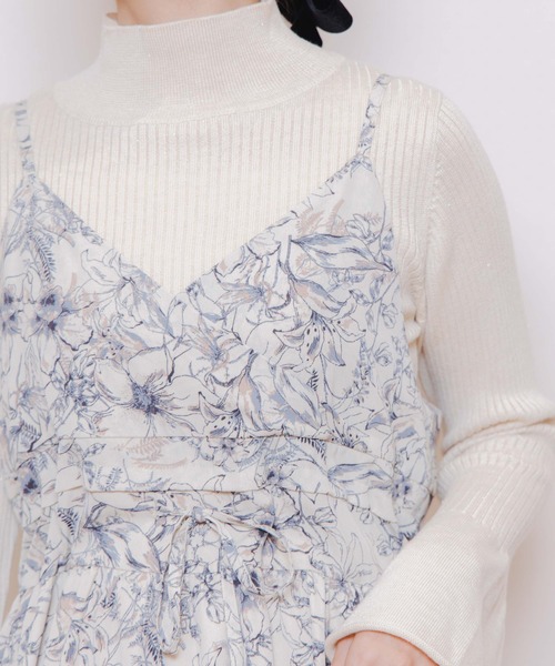 flower（フラワー）の「ニュアンスフラワーワンピース2（ワンピース・レディース・アイボリー/ブラウン・FREE）」の15枚目の写真