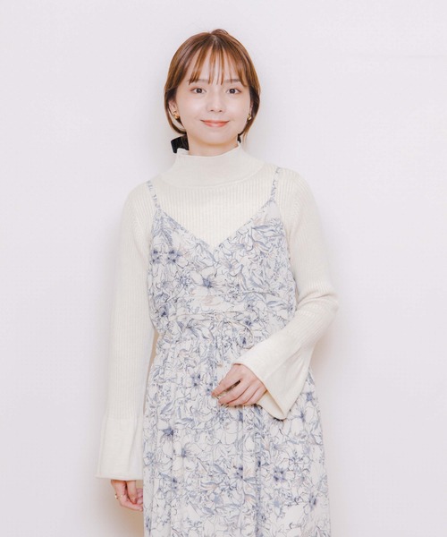 flower（フラワー）の「ニュアンスフラワーワンピース2（ワンピース・レディース・アイボリー/ブラウン・FREE）」の18枚目の写真