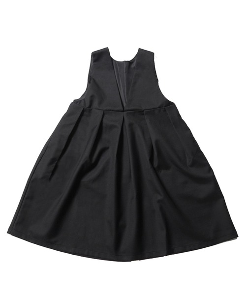 coca(coca)(コカ)の「キッズ 親子お揃い前後2WAYワンピース(ジャンパースカート・キッズ・ブラック/グレイッシュベージュ・100/110/120/130)」の14枚目の写真