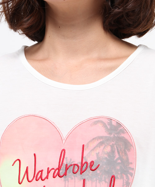 WEGO（ウィゴー）の「WEGO/ハート肩開き前結びTシャツ（Tシャツ/カットソー・レディース・ホワイト系その他/オフホワイト・FREE）」の9枚目の写真