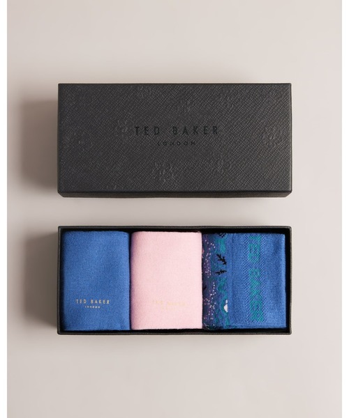 Ted Baker(テッドベーカー)の「MEG ソックス 3ピースパック(ソックス/靴下・レディース・ダークブルー・O/S)」の1枚目の写真