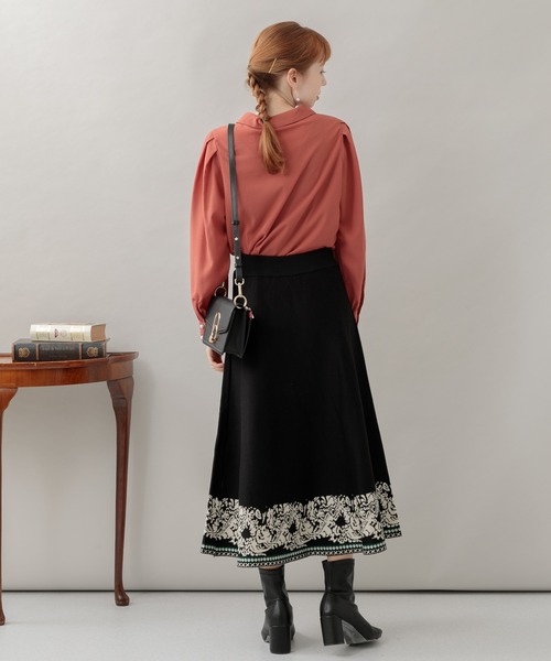 Paradise Picnic（パラダイスピクニック）の「エスニックパネルニットスカート（スカート・レディース・ブラック/グレー/グリーン・FREE）」の15枚目の写真