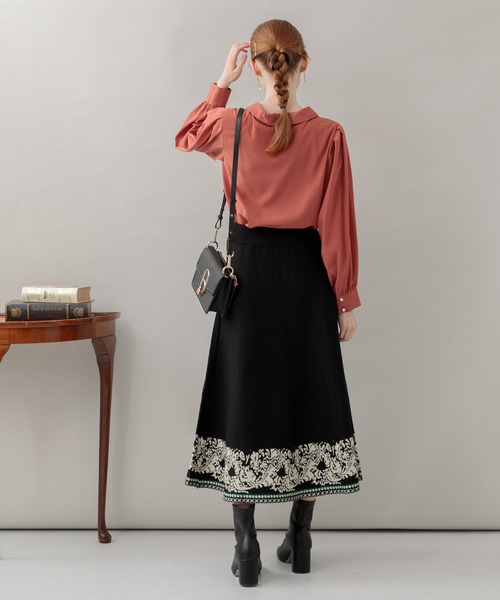 Paradise Picnic（パラダイスピクニック）の「エスニックパネルニットスカート（スカート・レディース・ブラック/グレー/グリーン・FREE）」の17枚目の写真