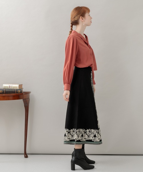 Paradise Picnic（パラダイスピクニック）の「エスニックパネルニットスカート（スカート・レディース・ブラック/グレー/グリーン・FREE）」の16枚目の写真