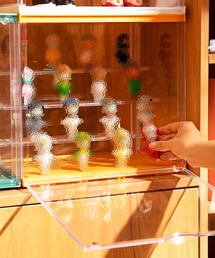 aimoha（アイモハ）の「取り出しやすい下開き 扉付きマグネット カラーボックス ４段（収納グッズ）」