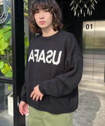 CIAOPANIC | ビッグシルエット リバースロゴ プルオーバーニット(ニット/セーター)