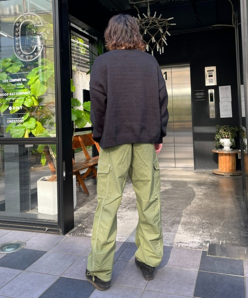 CIAOPANIC（チャオパニック）の「ビッグシルエット リバースロゴ プルオーバーニット（ニット/セーター・メンズ・ブラック/グリーン/ベージュ・MEDIUM/LARGE）」の14枚目の写真