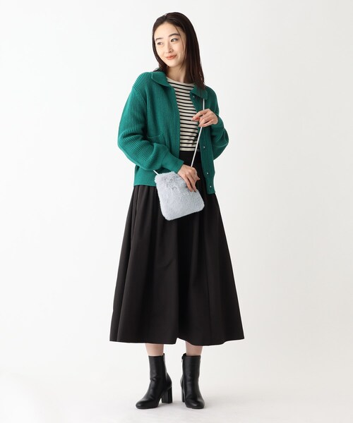 OPAQUE.CLIP（オペークドットクリップ）の「◆ミニファーポシェット（ショルダーバッグ・レディース・ブルー/ベージュ/グレー/ホワイト・00）」の21枚目の写真