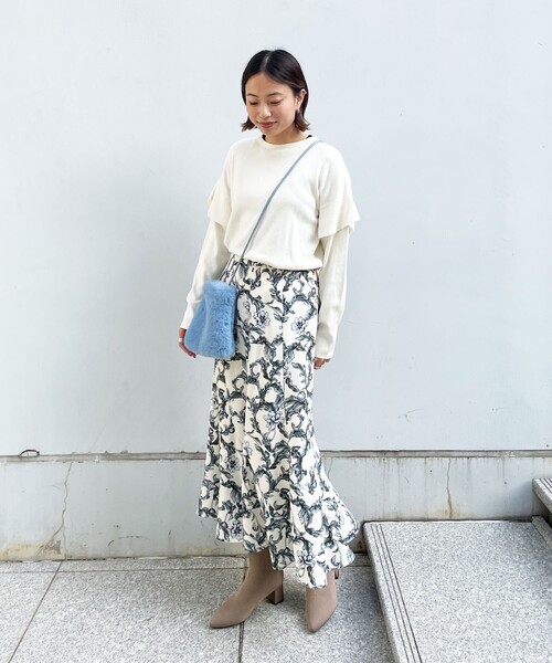 OPAQUE.CLIP（オペークドットクリップ）の「◆ミニファーポシェット（ショルダーバッグ・レディース・ブルー/ベージュ/グレー/ホワイト・00）」の16枚目の写真