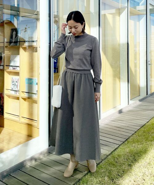 OPAQUE.CLIP（オペークドットクリップ）の「◆ミニファーポシェット（ショルダーバッグ・レディース・ブルー/ベージュ/グレー/ホワイト・00）」の11枚目の写真