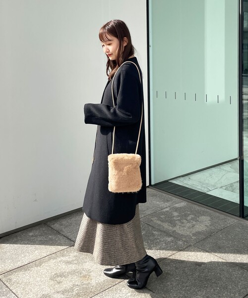 OPAQUE.CLIP（オペークドットクリップ）の「◆ミニファーポシェット（ショルダーバッグ・レディース・ブルー/ベージュ/グレー/ホワイト・00）」の12枚目の写真