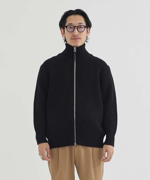 THE TOKYO/ザトウキョウ】ウールミドルゲージドライバーズニット