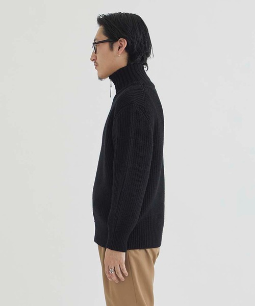 THE TOKYO/ザトウキョウ】ウールミドルゲージドライバーズニット