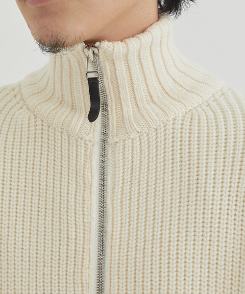 THE TOKYO/ザトウキョウ】ウールミドルゲージドライバーズニット